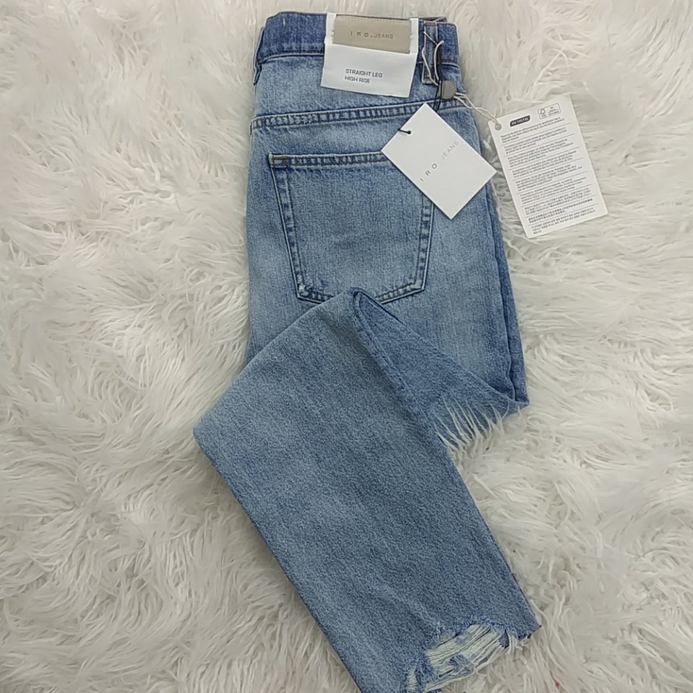 IRO Argan cropped raw-hem jeans 29 NWT - Picture 4 of 8